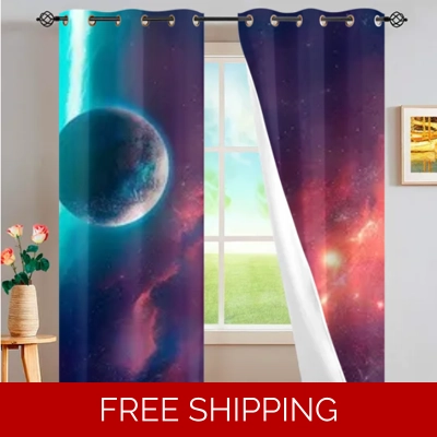 Custom Window Curtains 2 PCS Le Studio Moon